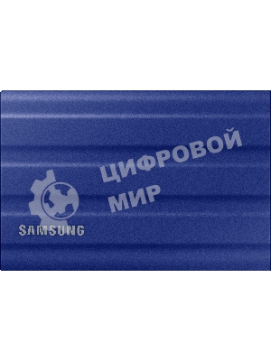 Внешний SSD Samsung T7 Shield, 2TB, USB 3.2 Gen 2 Type-C, R/W 1050/1000, синий