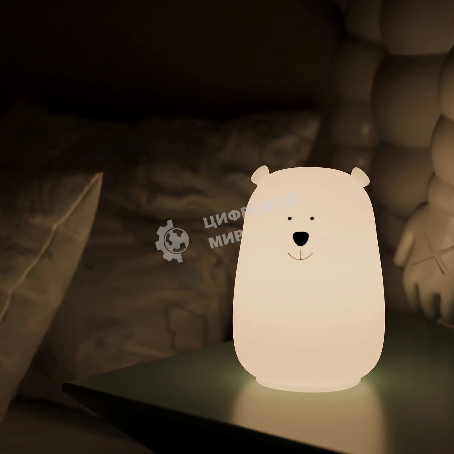 Ночник Gauss NN302 медведь белый