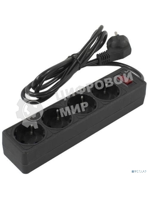 Сетевой фильтр 5bites GARDA SP4B-530 4S / 3x0.75мм2 / 3м / черный