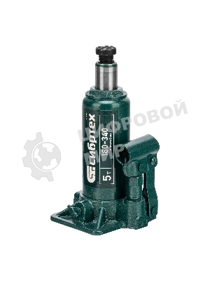 Домкрат гидравлический Сибртех бутылочный, 5т, 180-340 мм, в пластиковом кейсе