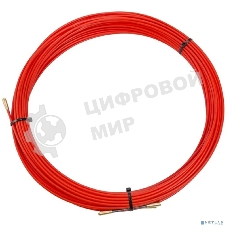 Протяжка кабельная Rexant (мини УЗК в бухте), стеклопруток, d=3,5 мм, 25 м, красная