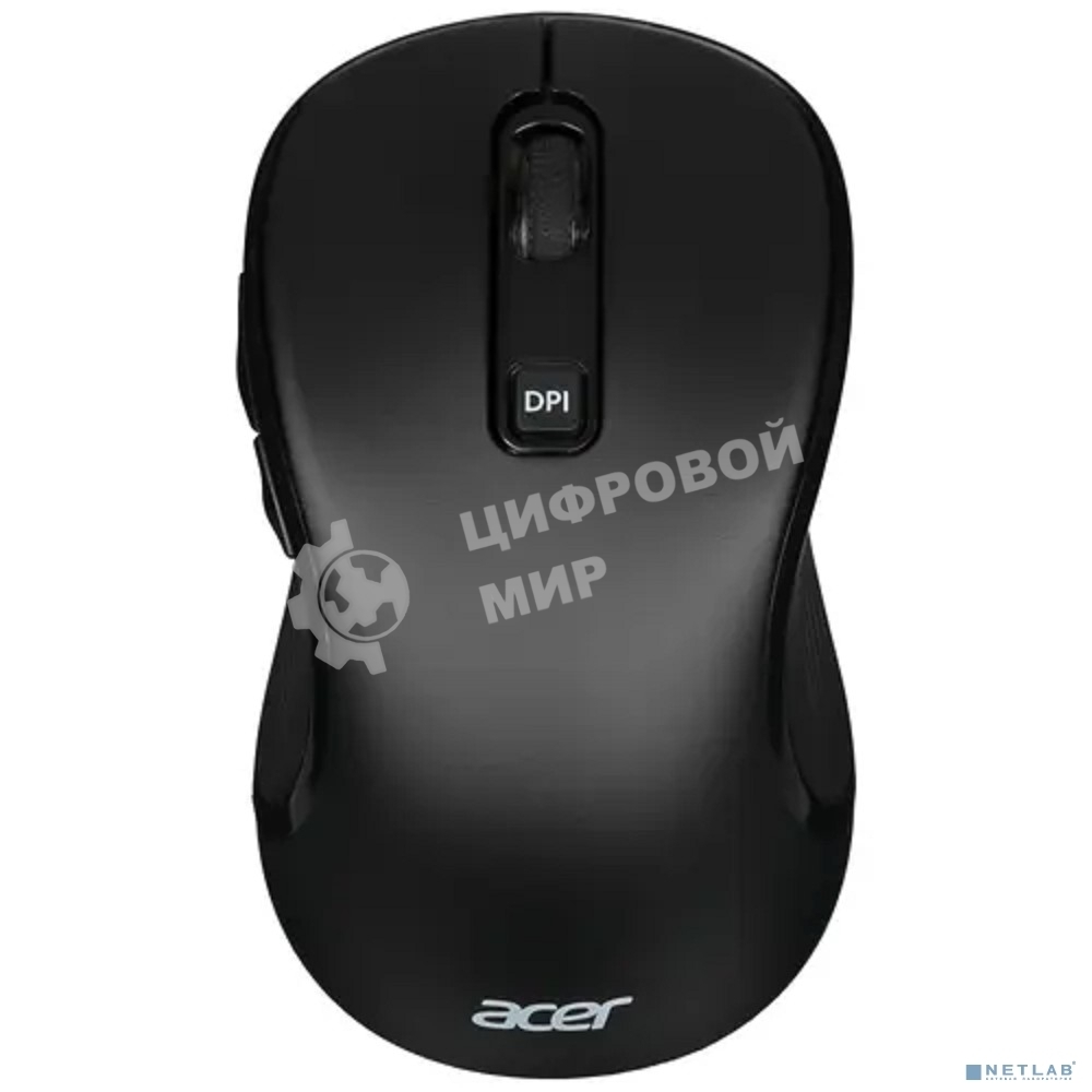 Мышь беспроводная Acer OMR303 черный, 1600 dpi, радиоканал, USB, кнопки - 6