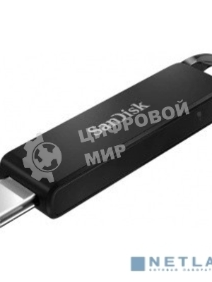 Флешка USB SanDisk CZ460 Ultra (SDCZ460-032G-G46), 32Gb, USB Type-C, R/W 150/30, черный