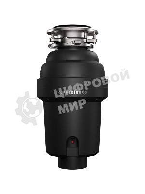 Измельчитель пищевых отходов Kuppersberg WS 550 B, High-Tech, мощность 550 Вт, 3400-3800 об/мин, защита от перегрева, авто выключение, DC мотор, шумоизоляция, уровень шума 70 дБ, черный