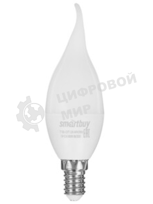 Светодиодная (LED) свеча Smartbuy SBL-C37Tip-05-30K-E14 на ветру матовая 05W/3000/E14