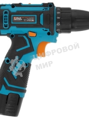 Дрель-шуруповерт Bort BAB-12x2Li-F, 12 В, 1,5 Ач, 36 Нм, щеточный