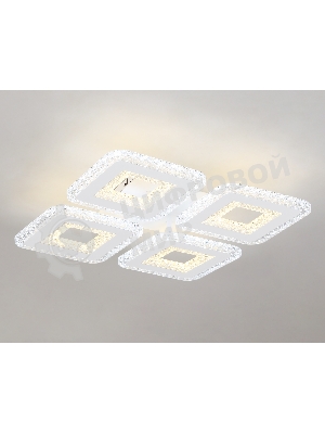 Потолочный светодиодный светильник FA4004/4 WH белый 100W 3000K+6400K/4200K/6400K+3000K 395*395*85 (ПДУ ИК)