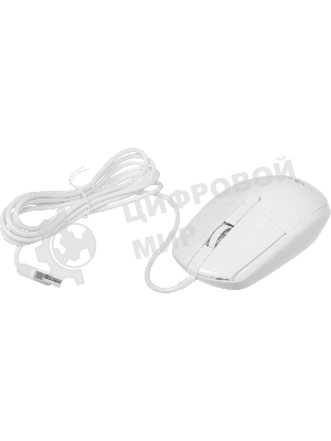 Мышь проводная Acer OMW401 белый, 2000 dpi, USB, кнопки - 4