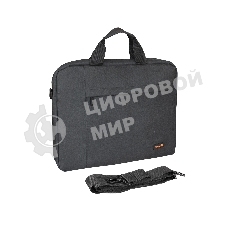 Сумка для ноутбука ExeGate Business ECC-215 Black, черная, полиэстер повышенной плотности 600D, 15.6