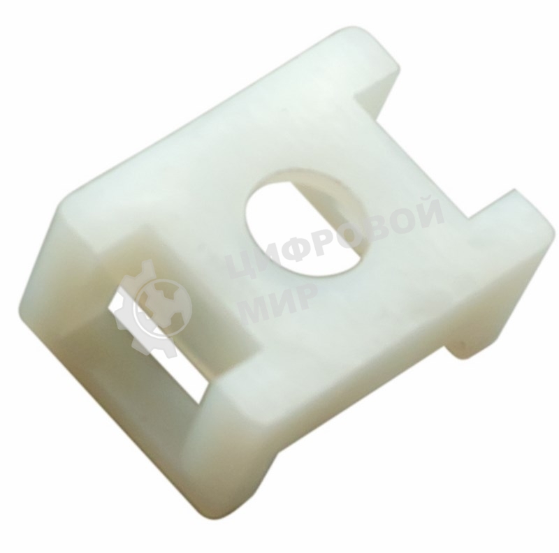 Площадка для крепления стяжки Rexant (ПС-2) 22x16 мм, белая, упаковка 100 шт.