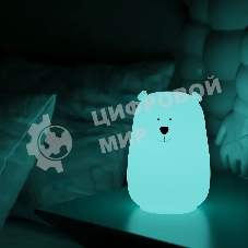 Ночник Gauss NN302 медведь белый