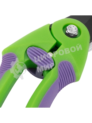 Секатор прямого реза Palisad 215 мм, регулировка захвата, двухкомпонентные рукоятки