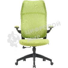 Кресло компьютерное Cactus CS-MC505-GN салатовый, сиденье салатовый, сетка/ткань, крестов. пластик, пластик черный