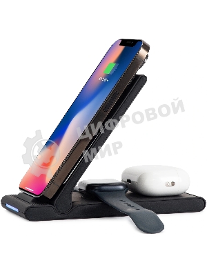 Беспроводное зарядное устройство Buro CWC-QC5 15W 3A (QI) USB-C универсальное черный