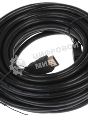 Кабель Cablexpert HDMI CC-HDMI4-10M, 19M/19M, v2.0, медь, позол.разъемы, экран, 10м, черный, пакет