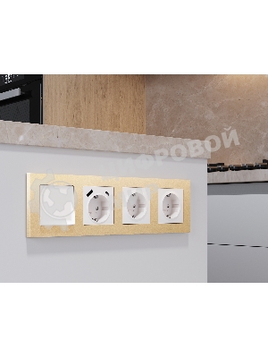 Комплект механизма электрической розетки ALFA Белый матовый 2USB A+C 20W (быстрая зарядка) с/з QUANT (AP1300, VM160) MA130010