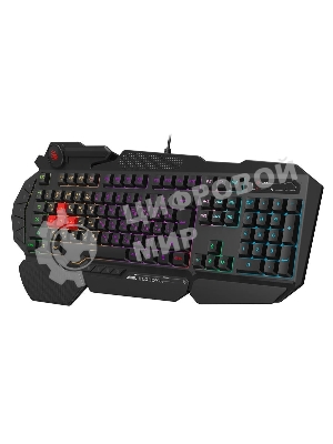 Клавиатура проводная A4Tech Bloody B310N черный USB Multimedia for gamer LED (подставка для запястий) (B310N)
