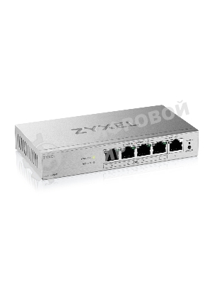 Коммутатор ZYXEL GS1200-5HPV3-EU0101F, 5×1 Гбит/с, 4×PoE+, 68 Вт, управляемый
