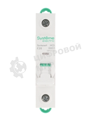 Автоматический выключатель Systeme Electric S9F22120 Systeme9 C 20A 1P 6kA 230В