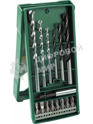 Набор бит и сверл Bosch 2607019579 (15пред.) для шуруповертов/дрелей