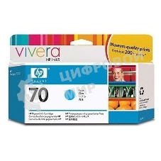 Картридж струйный HP №70 C9452A голубой для HP DJ Z2100/Z3100 (130мл)