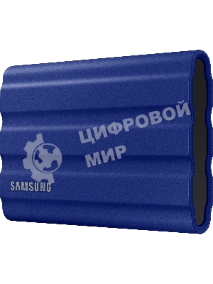 Внешний SSD Samsung T7 Shield, 2TB, USB 3.2 Gen 2 Type-C, R/W 1050/1000, синий