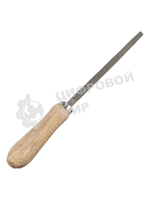 Напильник Сибртех, 150 мм, трехгранный, деревянная ручка