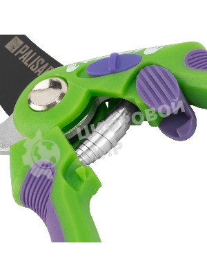 Секатор прямого реза Palisad 215 мм, регулировка захвата, двухкомпонентные рукоятки