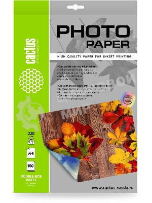 Фотобумага Cactus CS-MA322050DS A3/220г/м2/50л./белый матовое/матовое для струйной печати