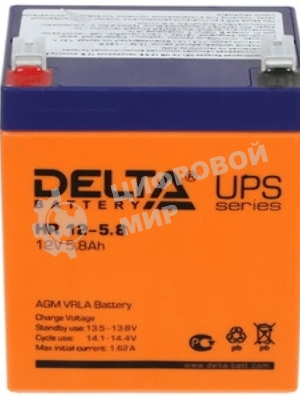 Батарея для ИБП Delta HR 12-5.8 (12V, 5.8Ah)