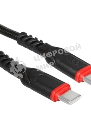 Кабель USB2.0 Hoco Type-C/Type-C, 3А, 60Вт, X59, 1м, черный, коробка