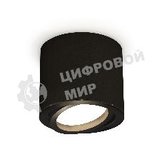 Светильник Ambrella Light XS7402001 SBK/PBK черный песок/черный полированный MR16 GU5.3 (C7402, N7002)