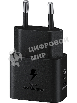 Сетевое зарядное устройство Samsung EP-T2510 25W Type-C черный + cable