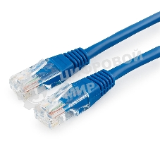 Патч-корд медный UTP Cablexpert PP10-1M/B cat.5e, 1м, литой, многожильный, синий