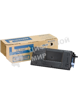 Картридж лазерный Kyocera TK-3160 (1T02T90NL0/1T02T90NL1) черный для P3045dn/P3050dn/P3055dn/P3060dn 12500 стр.