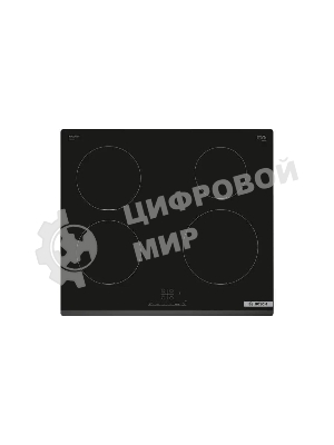 Индукционная варочная поверхность Bosch PIE631BB5E, 4 конфорки, стеклокерамика, 7400 Вт