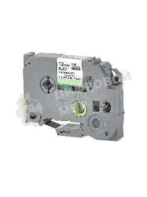 Кассета с лентой S'OK by Sakura Printing TZED31 для Brother, черный на зеленом, 12мм/8м, наклейка