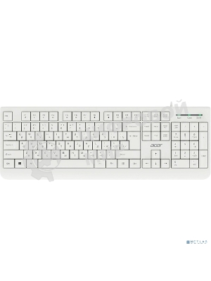 Комплект клавиатура+мышь Acer OCC400 проводной, USB, 2000 DPI, белый