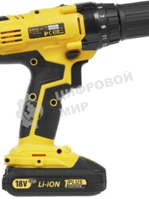 Дрель-шуруповерт Denzel CDH-BL-20, 20 В, 2 Ач, 50 Нм, бесщеточный