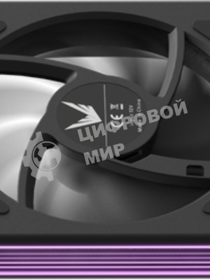 Вентилятор для корпуса Formula Air Fusion 1 BK Reverse ARGb 120х120x28 черный 4-pin 35.97дБ (упак.:1шт) (AIR FUSION 1 BK REVERSE) Ret