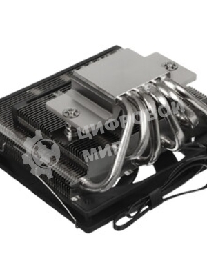 Кулер для процессора PCCooler RC600-67 (125W, 4-pin PWM, 67.5mm, Al, 4x6mm, 1x120мм, 62.5CFM, 32.5dBA, 2300RPM, S: 1851/1700/1200/115X, AM5/AM4, черный)