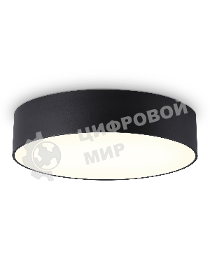 Потолочный светодиодный светильник Ambrella light FV5525 BK черный LED 35W 3000K D300*58 (Без ПДУ)