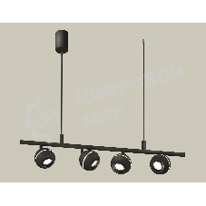 Светильник Ambrella light XB9002530/4 SBK/PBK черный песок/черный полированный MR16 GU5.3 (С9002, С1102, N7002)