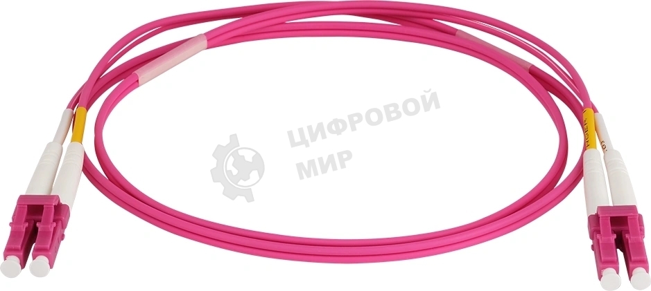 Патч-корд Lanmaster LAN-2LC-2LC/OM4/SL-10 2x50/125 OM4 LC дуплекс-LC дуплекс 10м LSZH розовый