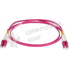 Патч-корд Lanmaster LAN-2LC-2LC/OM4/SL-10 2x50/125 OM4 LC дуплекс-LC дуплекс 10м LSZH розовый