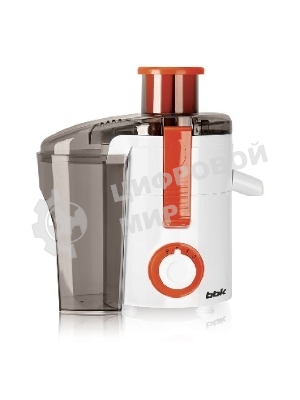 Соковыжималка BBK JC060-H11 белый/оранжевый, центробежная, 550 Вт, 500 мл, механическое