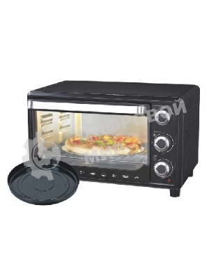 Мини-печь Sakura SA-7000BP 27л, духовка 1500Вт, механ.управление, чёрный