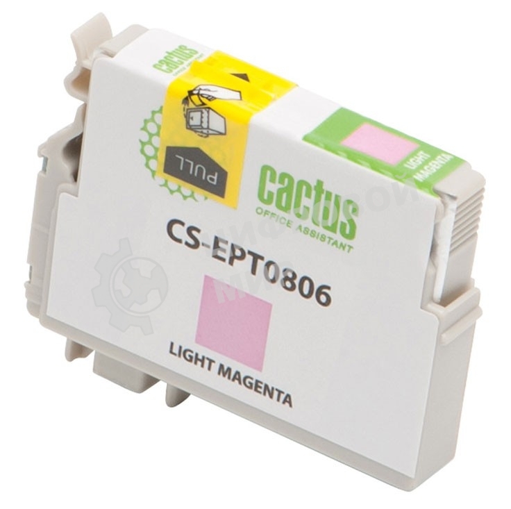 Картридж струйный Cactus CS-EPT0806 светло-пурпурный (11,4 мл) для Epson Stylus Photo P50/PX650/PX660/PX700/PX700W/PX710/PX710W/PX720/PX