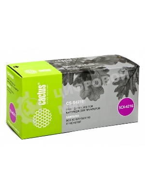 Картридж лазерный Cactus CS-S4216 (SCX-4216D3) черный (3000 стр.) для Samsung SCX-4016/4116/4216/4216F/SF-560/565/565P/750/755/755P