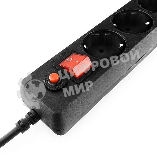 Сетевой фильтр Гарнизон ЕНLB-4 0,5 м 5 розеток черный 